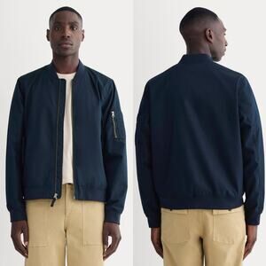 Everlane The Bomber Jacket Lightweight Navy Blue Men Medium NWT